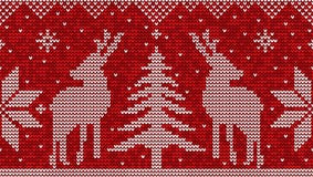 Sömlös modellbakgrund för röd och vit jul med deers royaltyfri illustrationer Sömlös modellbakgrund för röd och vit jul med deers royaltyfri illustrationer