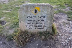 Südwestküsten-Weg in Dorset stockbild Südwestküsten-Weg in Dorset stockbild