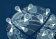 Słowo interneta i socjalny networking szeroki pojęcie ilustracja wektor Słowo interneta i socjalny networking szeroki pojęcie ilustracja wektor