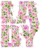 T-Shirt Grafiken dame Rosen-Blumenaquarell lizenzfreie abbildung T-Shirt Grafiken dame Rosen-Blumenaquarell lizenzfreie abbildung