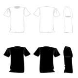 T-shirt Design Template (front & Back). Black And Stock Vector - Image ...