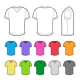 T-shirt in various colors. vector illustration T-shirt in various colors. vector illustration