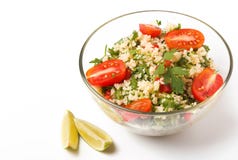 Tabbouleh med couscous och persilja Royaltyfria Foton Tabbouleh med couscous och persilja Royaltyfria Foton