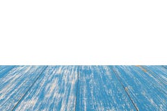 Tabla de madera azul vieja vacía de la perspectiva con el fondo blanco adentro fotografía de archivo Tabla de madera azul vieja vacía de la perspectiva con el fondo blanco adentro fotografía de archivo