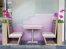 Table And Chair In Restaurant Stock Images