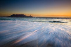 Table Mountain At Sunset Royalty Free Stock Photos Table Mountain At Sunset Royalty Free Stock Photos