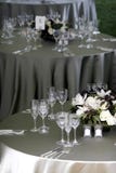 Table setting for a banquet or event
