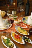 Table setting of Spanish tapas