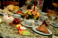 Tableau 9060 de repas de vacances photos stock Tableau 9060 de repas de vacances photos stock