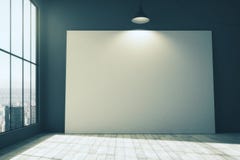 Tableau blanc dans la chambre illustration stock Tableau blanc dans la chambre illustration stock
