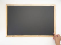 Tableau noir, cadre en bois, l'espace vide pour la conception photo stock Tableau noir, cadre en bois, l'espace vide pour la conception photo stock