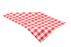 Tablecloth isolated on white Stock Photos Tablecloth isolated on white Stock Photos