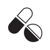 Tablets icon vector isolated on white background, Tablets sign , medical health symbols stock illustration Tablets icon vector isolated on white background, Tablets sign , medical health symbols stock illustration