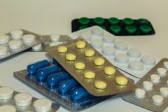 Tabletten van andere doelen Farmaceutische Producten stock afbeelding Tabletten van andere doelen Farmaceutische Producten stock afbeelding