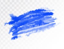 Tache artistique d'aquarelle bleue Illustration de vecteur, d'isolement sur le fond transparent illustration libre de droits Tache artistique d'aquarelle bleue Illustration de vecteur, d'isolement sur le fond transparent illustration libre de droits