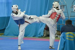 Taekwondo rywalizacja obrazy stock Taekwondo rywalizacja obrazy stock