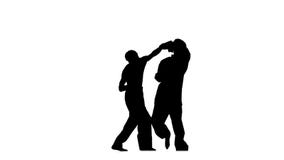 Taekwondo Sparrynh και karate, χτυπήματα από κάθε ένα απόθεμα βίντεο Taekwondo Sparrynh και karate, χτυπήματα από κάθε ένα απόθεμα βίντεο