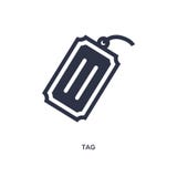 tag icon on white background. Simple element illustration from delivery and logistic concept royalty free illustration tag icon on white background. Simple element illustration from delivery and logistic concept royalty free illustration