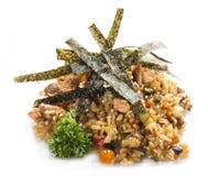 Tahan Pilaf frito con el pollo Almuerzo asiático imagenes de archivo Tahan Pilaf frito con el pollo Almuerzo asiático imagenes de archivo