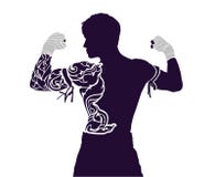 Tailandês de Muay é uma arte marcial que todos conheça ilustração stock Tailandês de Muay é uma arte marcial que todos conheça ilustração stock