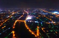 Taiwan`s river bay night view. stock photos Taiwan`s river bay night view. stock photos