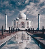 Taj Mahal en Agra imagen de archivo Taj Mahal en Agra imagen de archivo