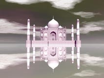 Taj Mahal-mausoleum, Agra, 3D India - geef terug vector illustratie Taj Mahal-mausoleum, Agra, 3D India - geef terug vector illustratie