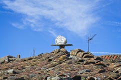 Tak i San Paio de Abeleda, Ourense royaltyfria bilder Tak i San Paio de Abeleda, Ourense royaltyfria bilder
