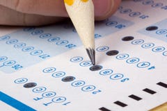 Taking a Test royalty free stock photo Taking a Test royalty free stock photo