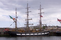 Tall Ship In Bangor Harbour Co.down North Ireland Stock Photography