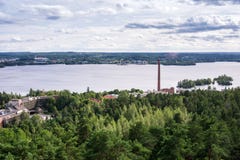 Tampere panorama, Hame region, Finlandia obrazy stock Tampere panorama, Hame region, Finlandia obrazy stock