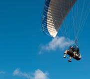 Tandem Paragliding Stock Photography