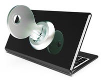 Tangent på lösenord eller att låsa för datorshower upp inskränkt fotografering för bildbyråer Tangent på lösenord eller att låsa för datorshower upp inskränkt fotografering för bildbyråer