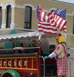 Tangier Shrine Clown in jalopy in parade in small town America Stock Images Tangier Shrine Clown in jalopy in parade in small town America Stock Images