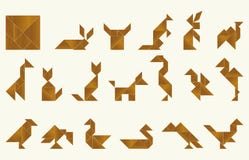 Tangram, faune illustration de vecteur Tangram, faune illustration de vecteur