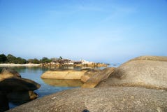 Tanjung Tinggi strand royaltyfria foton Tanjung Tinggi strand royaltyfria foton