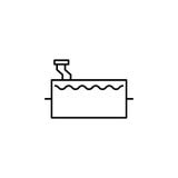 Tank, car outline icon. Can be used for web, logo, mobile app, UI, UX royalty free illustration Tank, car outline icon. Can be used for web, logo, mobile app, UI, UX royalty free illustration