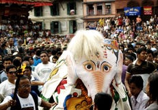 Tanz Pulu KisiElephant in Indra Jatra in Kathmandu, Nepal Tanz Pulu KisiElephant in Indra Jatra in Kathmandu, Nepal