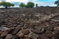 Taputapuatea Marae archäologischer Fundstätte Raiatea-Französisch-Polynesien-UNESCO stockfotos Taputapuatea Marae archäologischer Fundstätte Raiatea-Französisch-Polynesien-UNESCO stockfotos