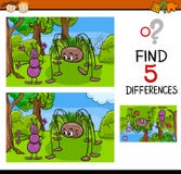 Tarefa do jardim de infância das diferenças Imagens de Stock Tarefa do jardim de infância das diferenças Imagens de Stock
