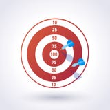 Target with darts royalty free illustration Target with darts royalty free illustration