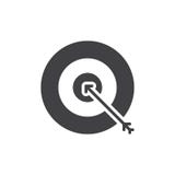 Target, goal icon vector, filled flat sign, solid pictogram isolated on white. stock illustration Target, goal icon vector, filled flat sign, solid pictogram isolated on white. stock illustration