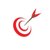 Target icon and symbol vector ilustration template royalty free illustration Target icon and symbol vector ilustration template royalty free illustration