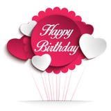 Tarjeta colorida del fondo del feliz cumpleaños stock de ilustración Tarjeta colorida del fondo del feliz cumpleaños stock de ilustración