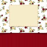 Tarjeta de la vendimia con las rosas Ilustración del vector Foto de archivo libre de regalías Tarjeta de la vendimia con las rosas Ilustración del vector Foto de archivo libre de regalías