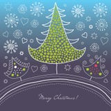 Tarjeta de Navidad libre illustration Tarjeta de Navidad libre illustration