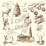 Tarjeta de Navidad ilustración del vector Tarjeta de Navidad ilustración del vector