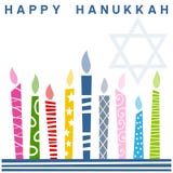 Tarjeta feliz retra de Hanukkah Foto de archivo libre de regalías Tarjeta feliz retra de Hanukkah Foto de archivo libre de regalías
