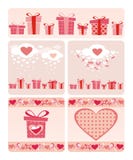 Tarjetas de Valentineâs ilustración del vector Tarjetas de Valentineâs ilustración del vector