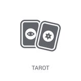Tarot icon. Trendy Tarot logo concept on white background from C royalty free illustration Tarot icon. Trendy Tarot logo concept on white background from C royalty free illustration